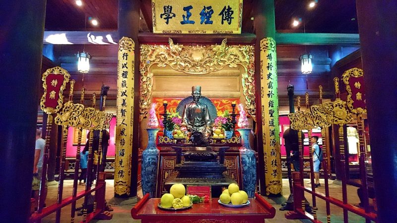 Statue at the Temple of Literature