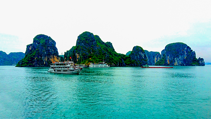 Junks in Ha Long Bay, Vietnam