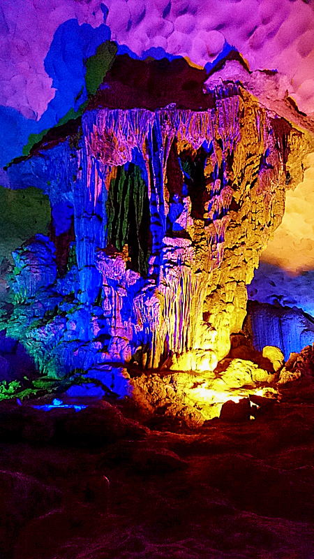 Surprising Cave in Ha Long Bay, Vietnam