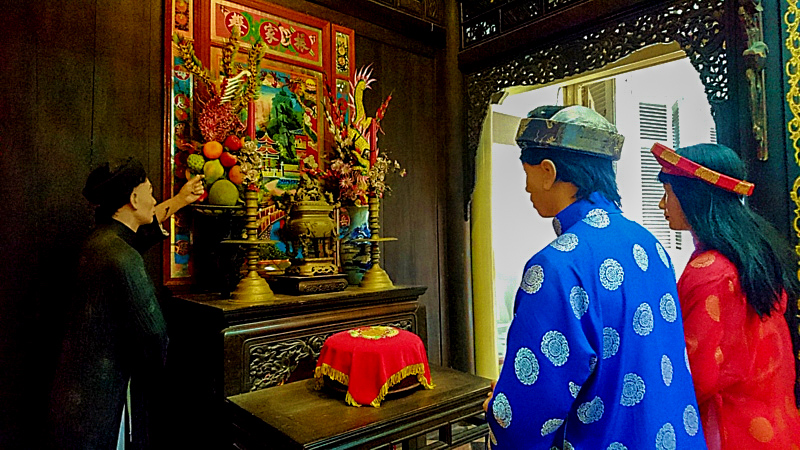 Demonstration of a wedding ceremony