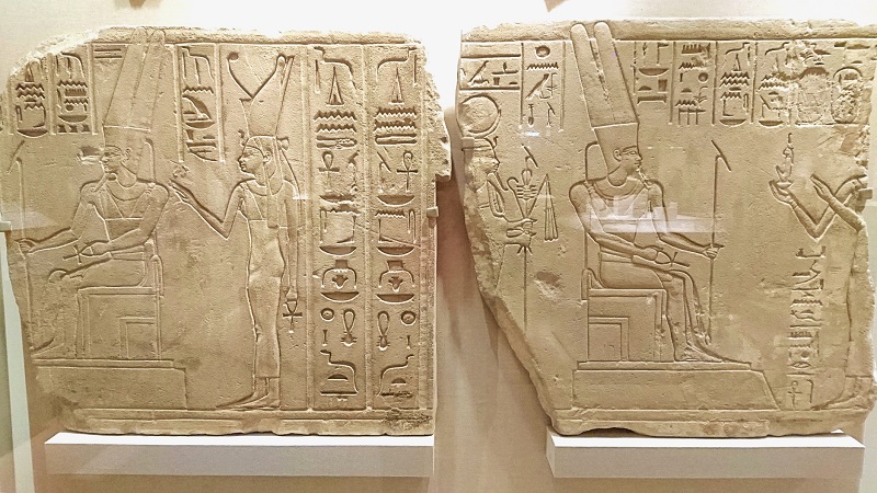 Hieroglyphics tablets at the Brooklyn Museum