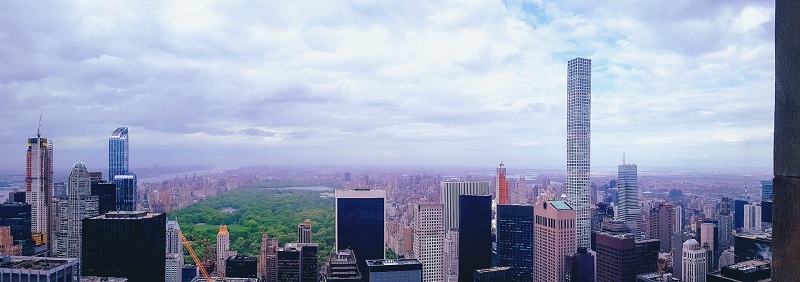 Panorama of Central Park from the Top of the Rock