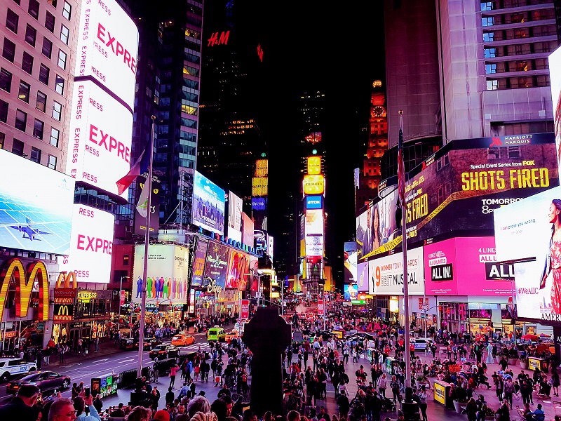 Crowd in Times Square