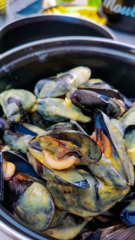 Moules au piment noir