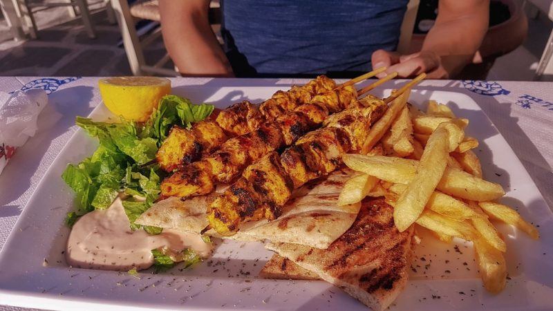 Brochettes de viande à Souvlaki Pepe