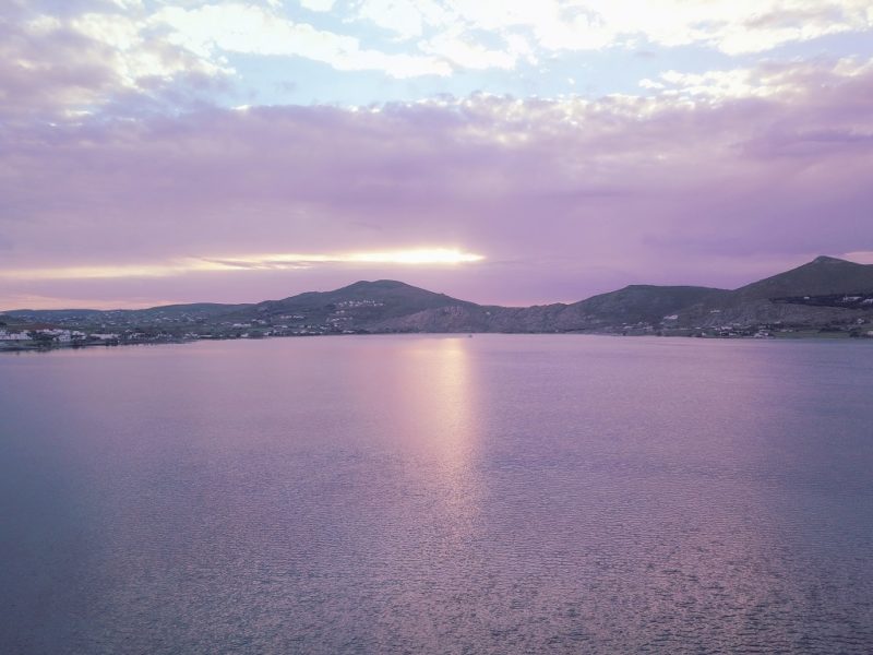 Coucher de soleil à Naoussa