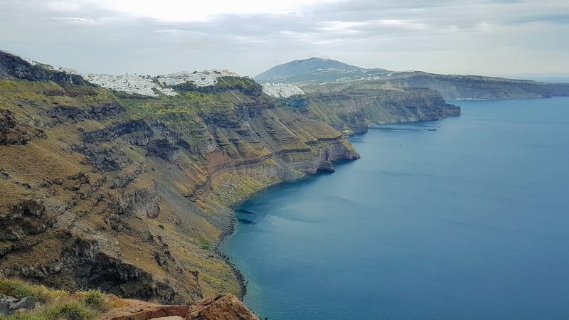 Santorini's cliffs from Imerovigli