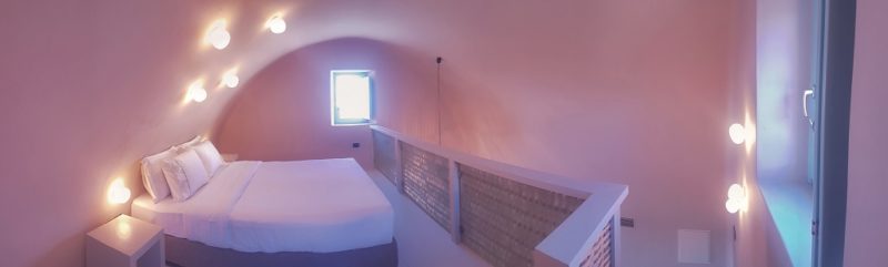 Panorama of the mezzanine bedroom