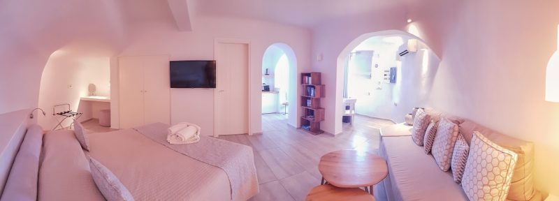 Panorama of the bedroom