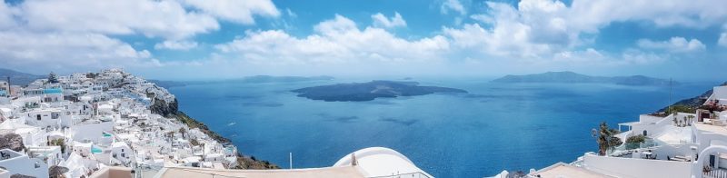 Panorama of the caldera