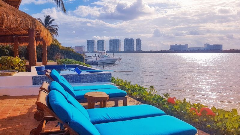 Terrace by the lagoon