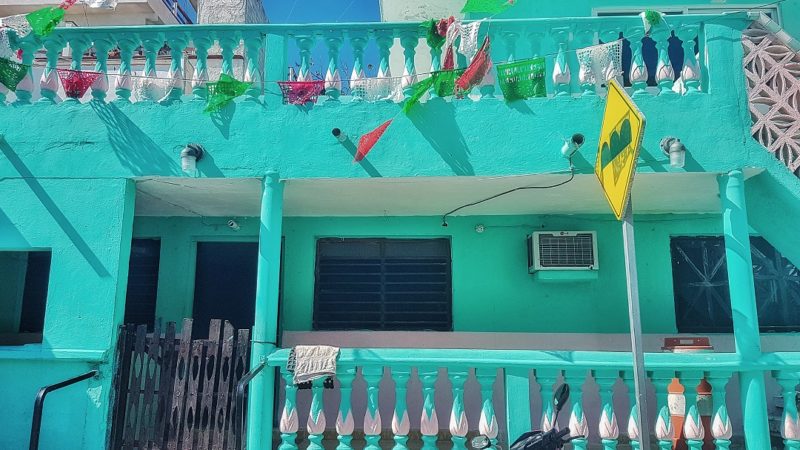 Blue house in Isla Mujeres