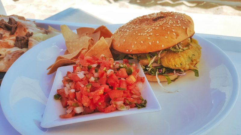 Burger at Blue Marlin Ibiza